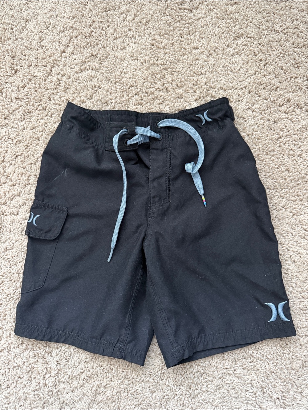 Hurley Black Swim Trunks Size 5-6Y